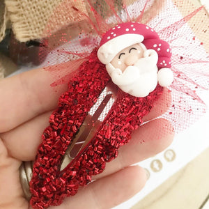 Santa Claus large snap clip