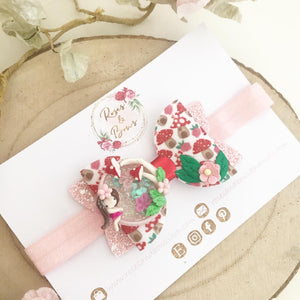 Fairy toadstool Shaker Hair Bow Headband or Clip