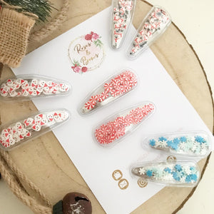 Christmas shaker snap clip set