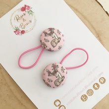 Load image into Gallery viewer, Pink Deer Stag Bobble Hair Ties Set of 2
