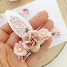 Load image into Gallery viewer, Blush Pink Stand Up Bunny Ear Clips - Easter Bunny Clips
