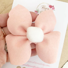 Load image into Gallery viewer, Personalised Easter Bunny Hair Bow - bunny Ears Hair Bow Headband or Clip
