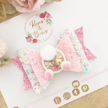 Load image into Gallery viewer, Easter Bunny Tail Hair Bow Headband or Clip
