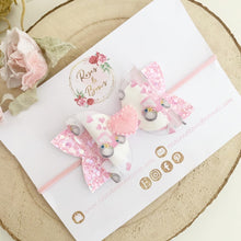 Load image into Gallery viewer, Tractor Transparent Glitter Bow Headband or Clip
