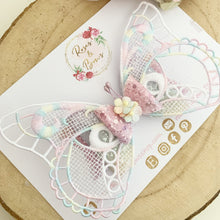 Load image into Gallery viewer, Rainbow Butterfly Hair Bow Headband or Clip
