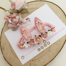 Load image into Gallery viewer, Pink Bunny Ears Easter headband - Girls Hairband - Photo Prop
