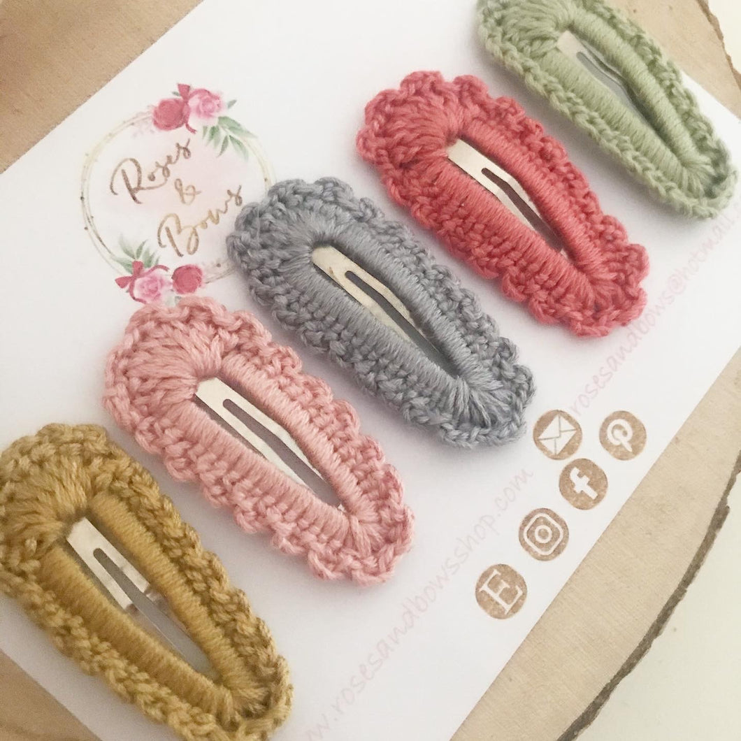 Crochet Snap Clip Set