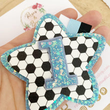 Load image into Gallery viewer, Football Birthday Badge - Birthday Glitter Badge
