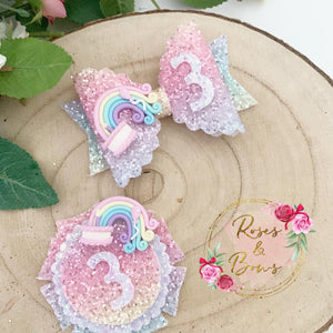 Rainbow Birthday Badge