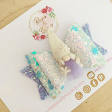 Load image into Gallery viewer, Christmas gnome Hair Bow Clip or Headband
