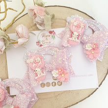 Load image into Gallery viewer, Easter Bunny Hot Air Balloon Hair Bow Headband or Clip
