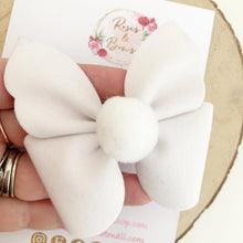 Load image into Gallery viewer, Personalised Easter Bunny Hair Bow - bunny Ears Hair Bow Headband or Clip
