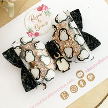 Load image into Gallery viewer, Penguin Hair Bow Headband or Clip
