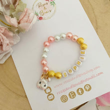 Load image into Gallery viewer, Girls Personalised Easter Bunny Bracelet
