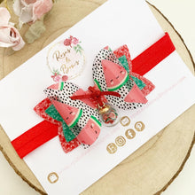 Load image into Gallery viewer, Watermelon Hair Bow Headband or Clip
