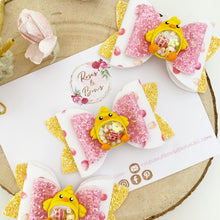 Load image into Gallery viewer, Easter Chick and Egg Shaker Hair Bow Headband or Clip
