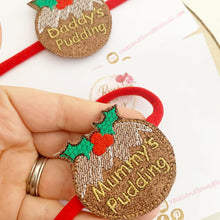 Load image into Gallery viewer, Mummy’s Pudding / Daddy’s Pudding Hair Bow Headband or Clip
