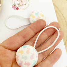 Load image into Gallery viewer, Easter Bunny Pastel Bobble Hair Ties Set of 2
