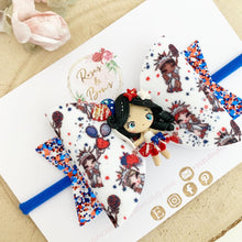 Load image into Gallery viewer, July 4th USA Independence Day Bow Headband or Clip
