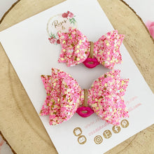 Load image into Gallery viewer, Kisses Valentines Hair Bow Headband or Clip
