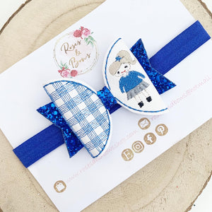 School Girl Bow Headband or Clip