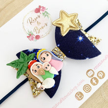 Load image into Gallery viewer, Christmas nativity Hair Bow Headband or Clip
