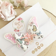 Load image into Gallery viewer, Butterfly Glitter Hair Bow Headband or Clip
