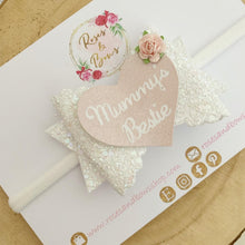 Load image into Gallery viewer, Mummy’s Bestie Hair Bow Headband or Clip
