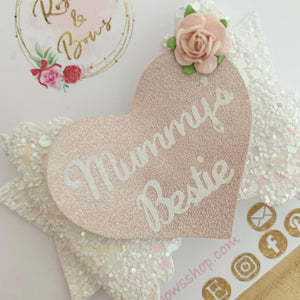 Mummy’s Bestie Hair Bow Headband or Clip