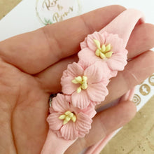 Load image into Gallery viewer, Pink blossom flower headband
