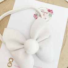 Load image into Gallery viewer, Personalised Easter Bunny Hair Bow - bunny Ears Hair Bow Headband or Clip

