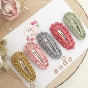 Crochet Snap Clip Set