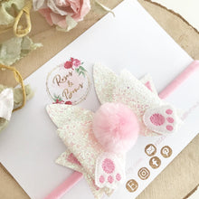 Load image into Gallery viewer, Hop Little Bunny Easter Hair Bow Headband or Clip
