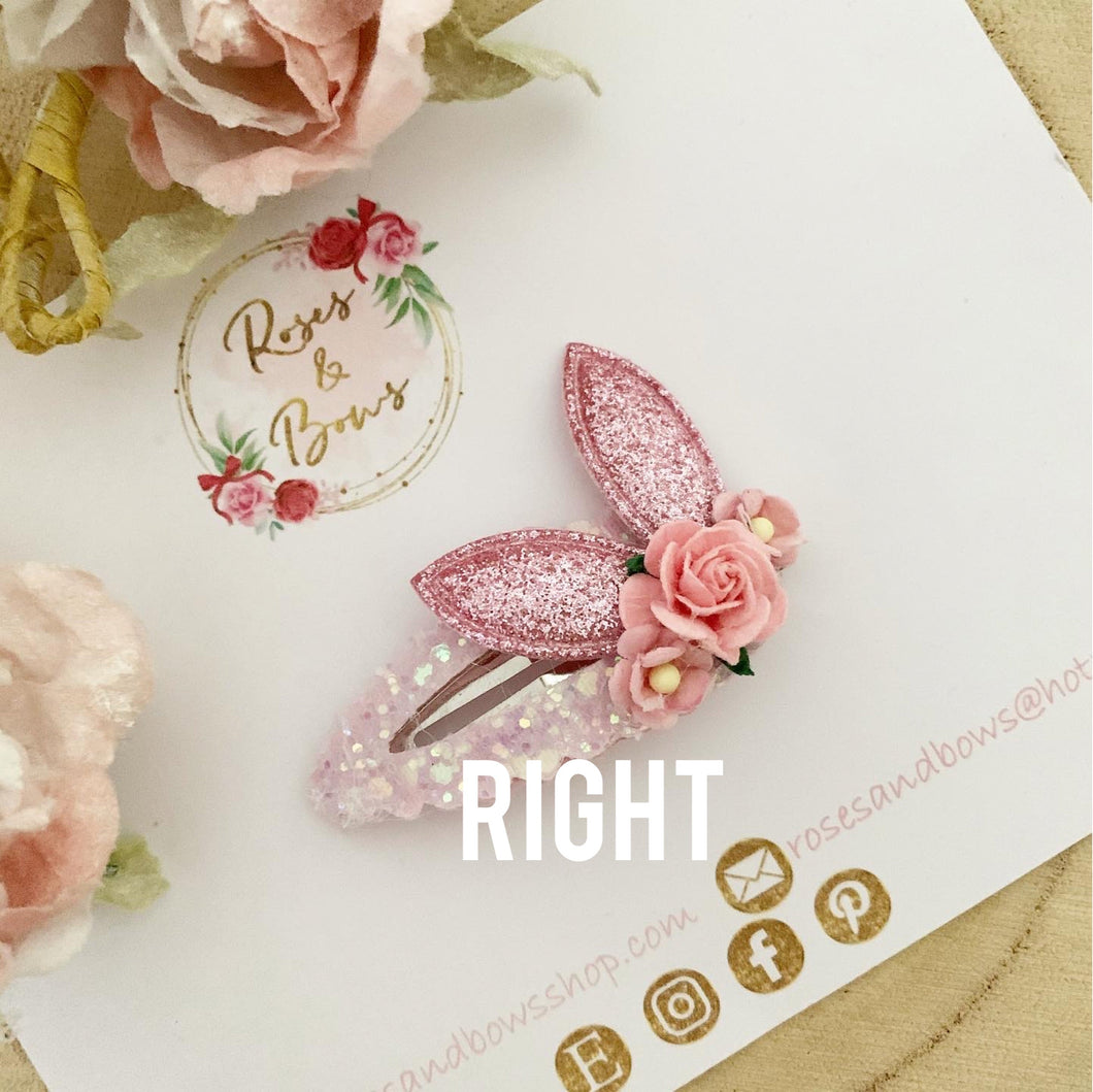 Dainty Bunny Ears Easter Snap Clip