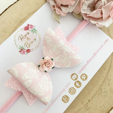 Load image into Gallery viewer, Pink Butterfly Hair Bow Headband or Clip
