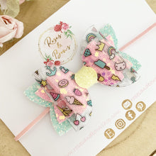 Load image into Gallery viewer, Summer Vibes Hair Bow Headband or Clip
