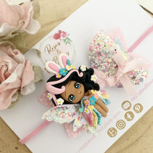 Load image into Gallery viewer, Easter Fairy Hair Bow Headband or Clip

