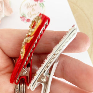 Valentines XO alligator clip set