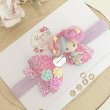 Load image into Gallery viewer, Ice Cream Girl Hair Bow Headband or Clip
