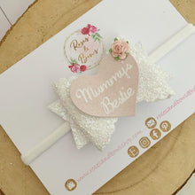 Load image into Gallery viewer, Mummy’s Bestie Hair Bow Headband or Clip
