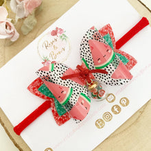 Load image into Gallery viewer, Watermelon Hair Bow Headband or Clip

