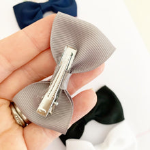 Load image into Gallery viewer, Classic colours Ribbon Hair Bow Clip Set
