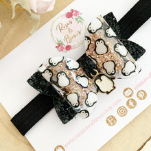 Load image into Gallery viewer, Penguin Hair Bow Headband or Clip
