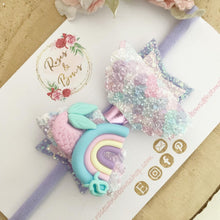 Load image into Gallery viewer, Mermaid Tail Hair Bow Clip or Headband
