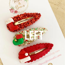 Load image into Gallery viewer, Christmas clothes scalloped snap clip set
