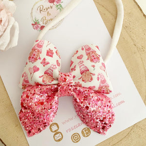 Valentines Gonk Sailor Bow Headband or Clip