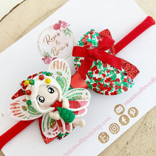 Load image into Gallery viewer, Christmas Fairy Hair Bow Clip or Headband
