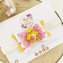 Load image into Gallery viewer, Easter Chick and Egg Shaker Hair Bow Headband or Clip
