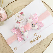 Load image into Gallery viewer, Tractor Transparent Glitter Bow Headband or Clip
