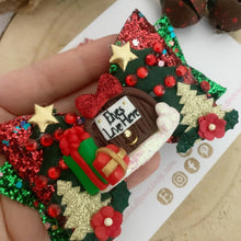 Load image into Gallery viewer, Elves Live Here Hair Bow Clip or Headband
